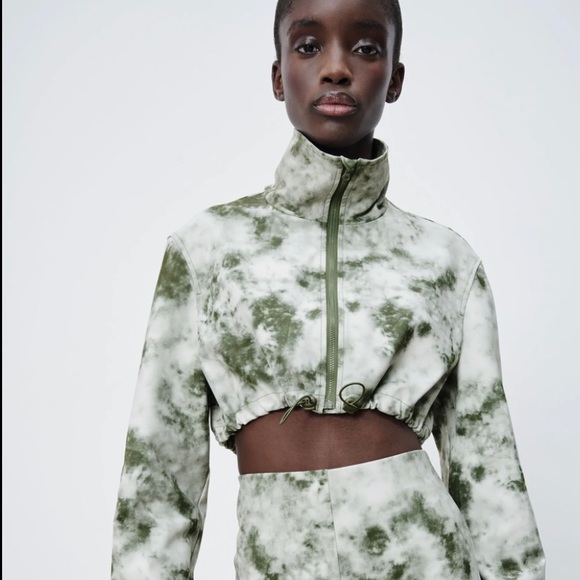 NWT Zara tie dye crop sweater - Picture 1 of 2